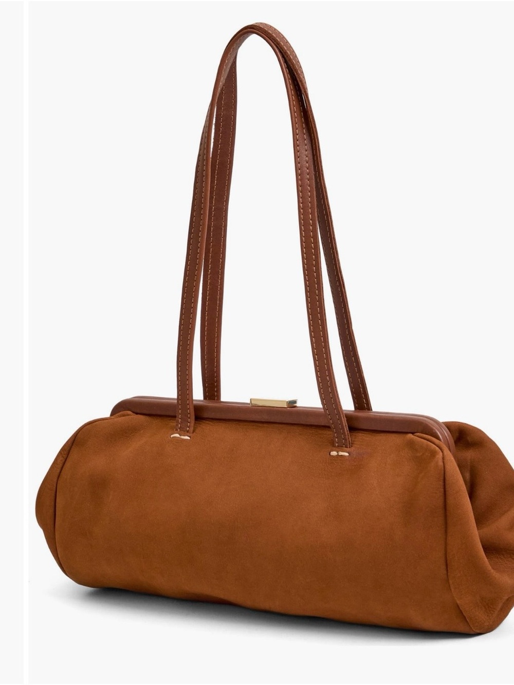 Clare V. Yvette Baguette Bag in Hazelnut